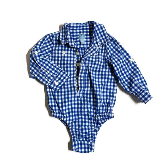 Gap baby’s 18-24M onesie button down shirt - Picture 1 of 2